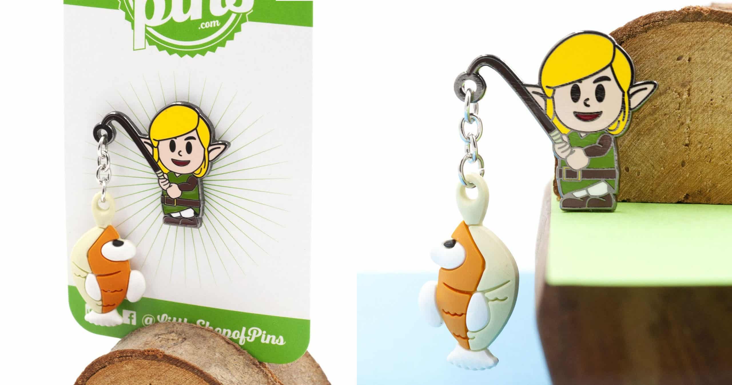 Zelda Link's Awakening Fishing Pin