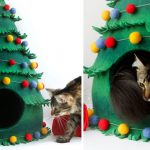Christmas Tree Cat Cave