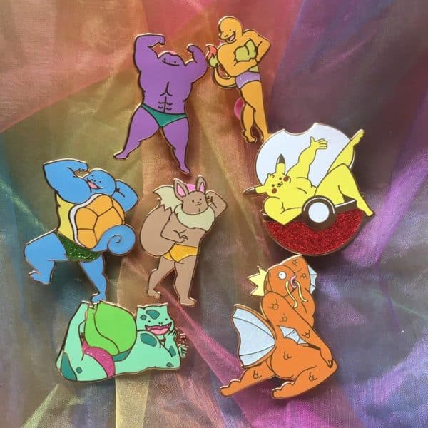 Buff Pokemon Pins
