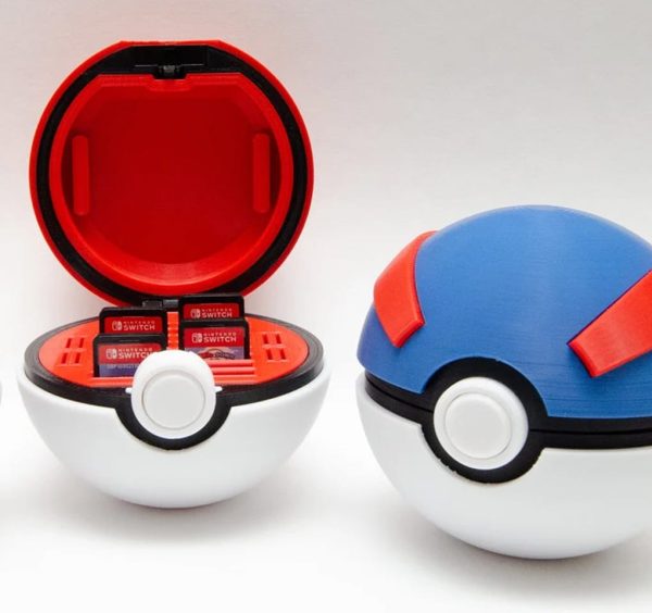 Pokeball Switch Cartridge Case