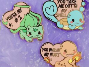 Pokemon Valentines Pins