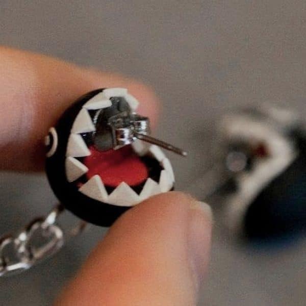 Super Mario Chomp Earrings