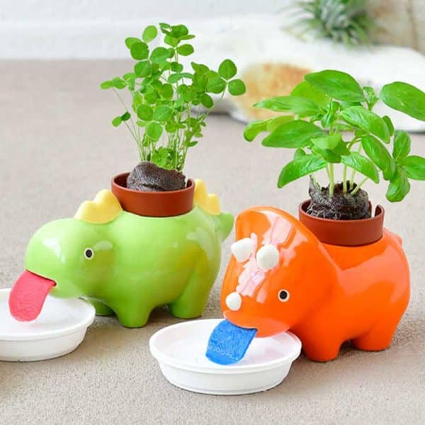 Drinking Dinosaur Planters