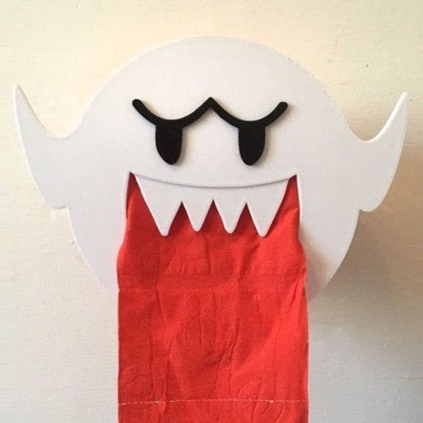 Super Mario Boo Toilet Roll Holder