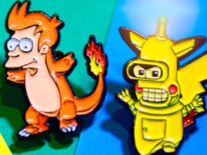 Pokemon Futurama Pins