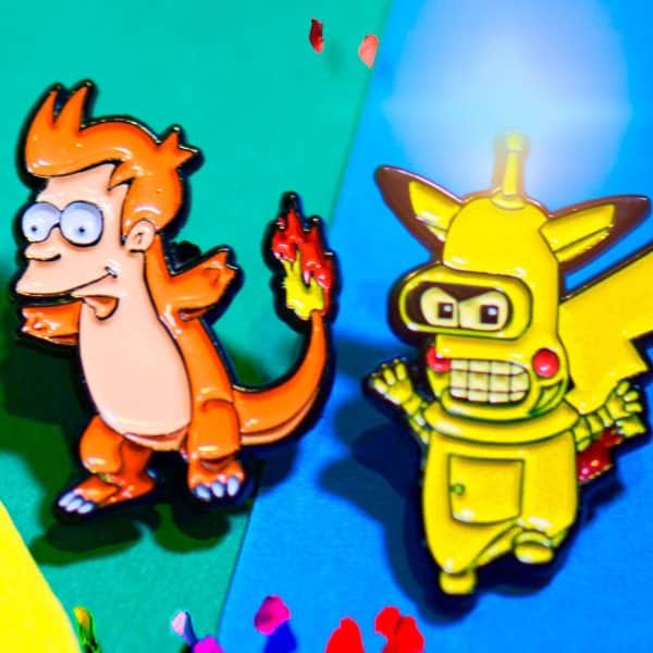 Pokemon Futurama Pins