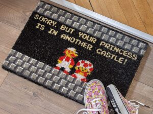 Super Mario Your Princess Is In Another Castle Doormat