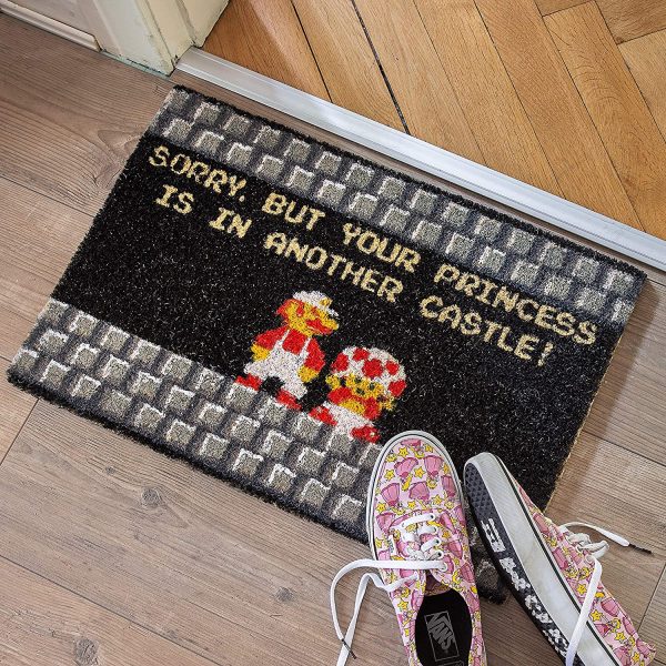 Super Mario Your Princess Is In Another Castle Doormat