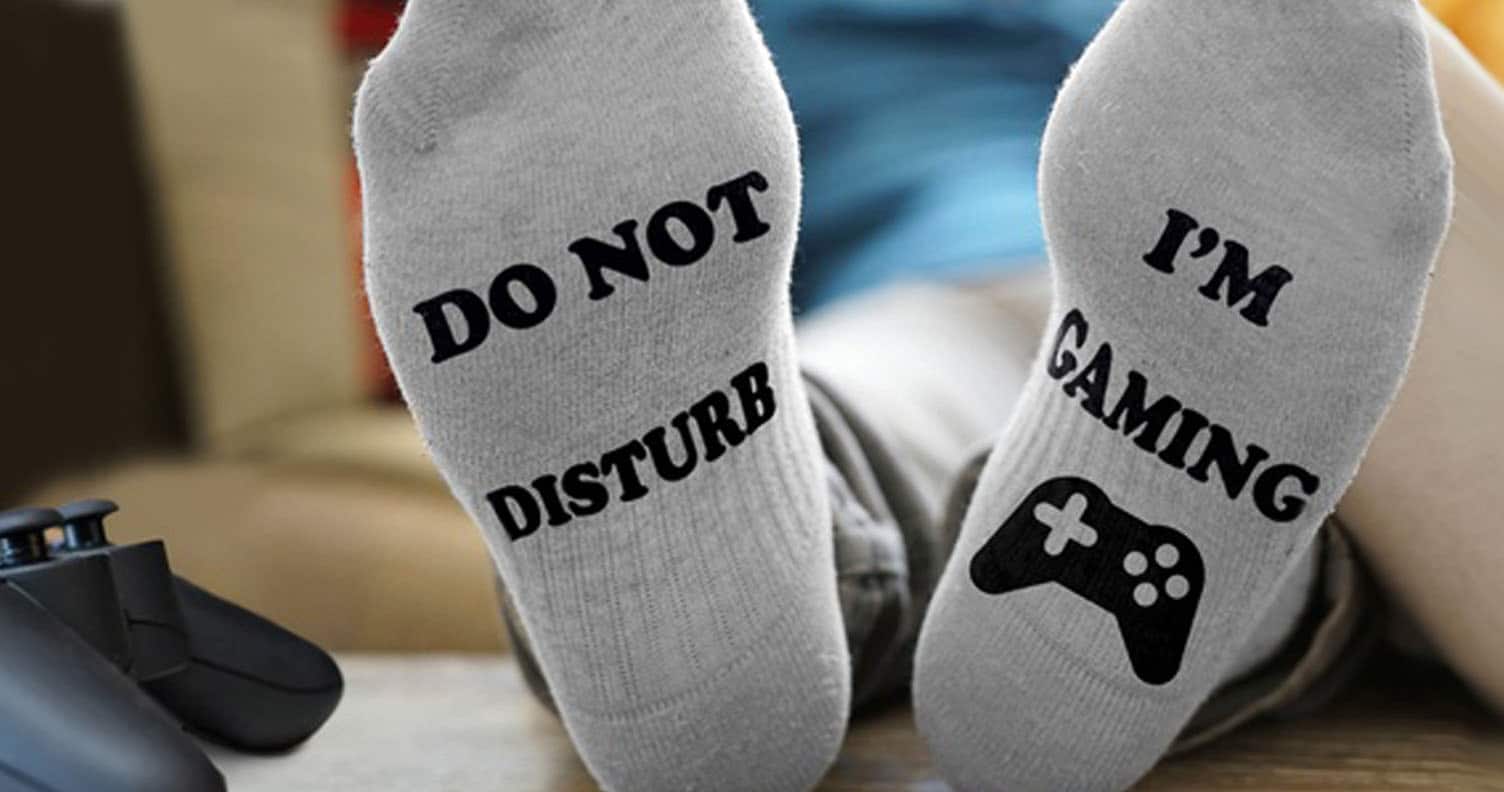 Do Not Disturb I'm Gaming Socks