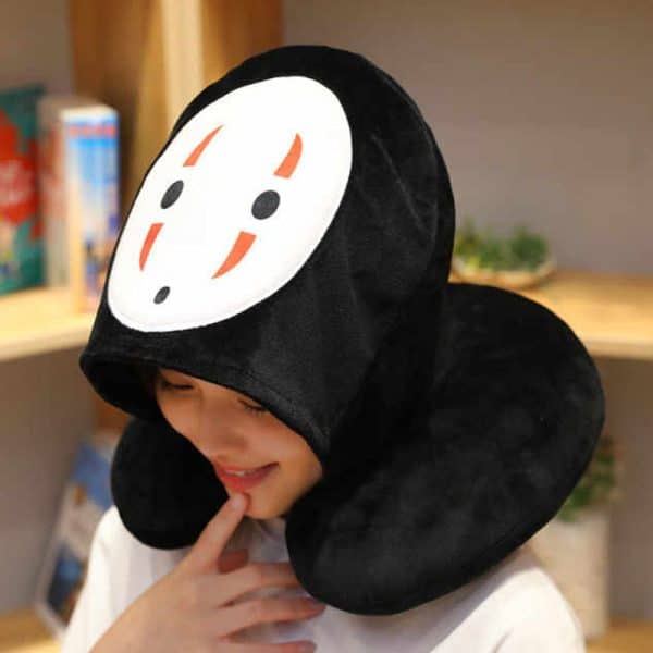 Spirited Away No Face Neck Pillow