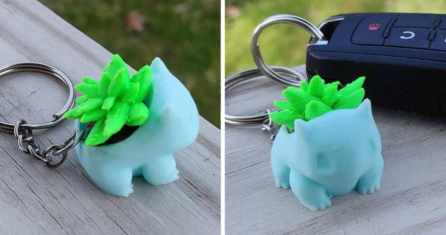 Pokemon Bulbasaur Keychain Planter