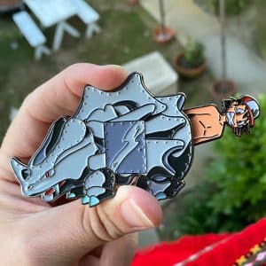 Pokemon Ash Ventura Rhyhorn Birth Slider Pin