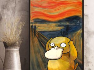 Psyduck The Scream Art Print
