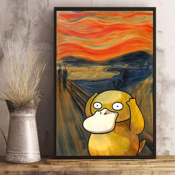 Psyduck The Scream Art Print