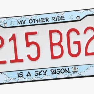 Avatar My Other Ride Is A Sky Bison License Plate Frame