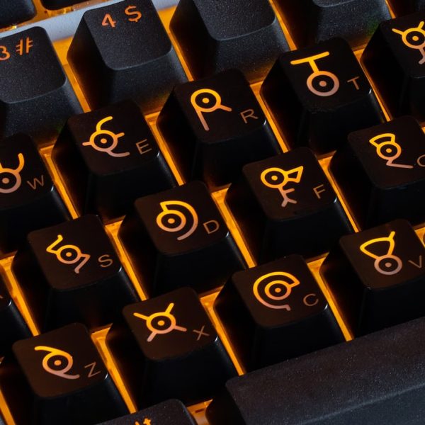 Pokemon Unown Keycaps