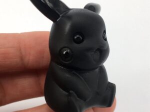 Hand-Carved Obsidian Pokemon