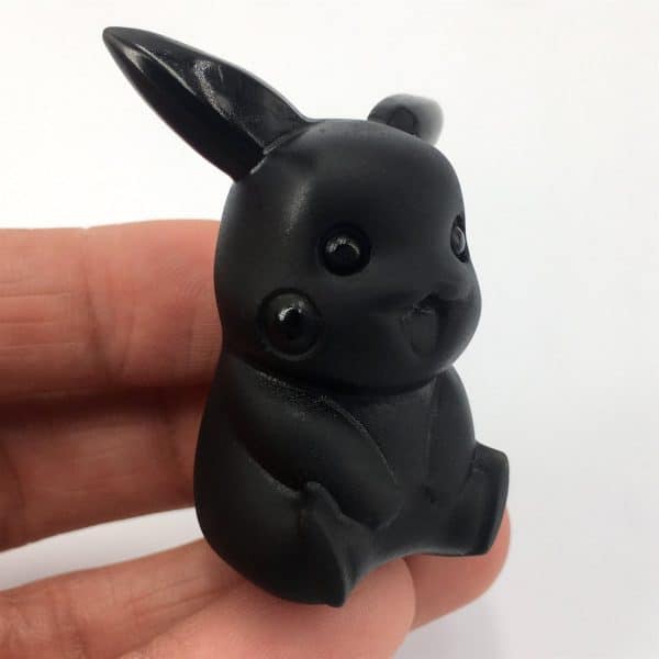 Hand-Carved Obsidian Pokemon