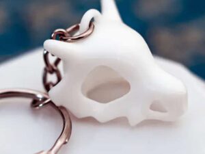 Pokemon Cubone Skull Keychain