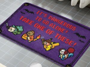 Pokemon Halloween Doormat