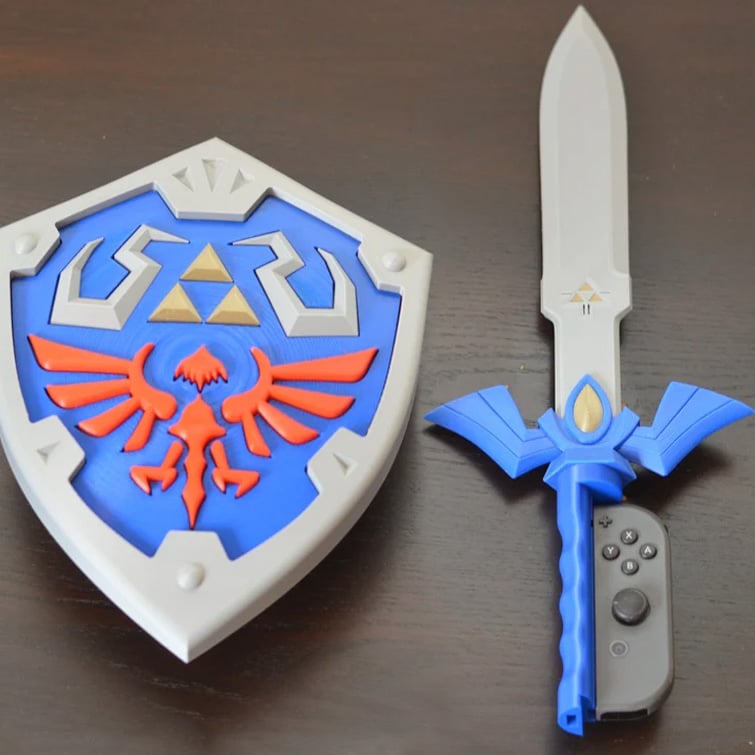 Zelda Sword & Shield Switch Joy-Con Accessories