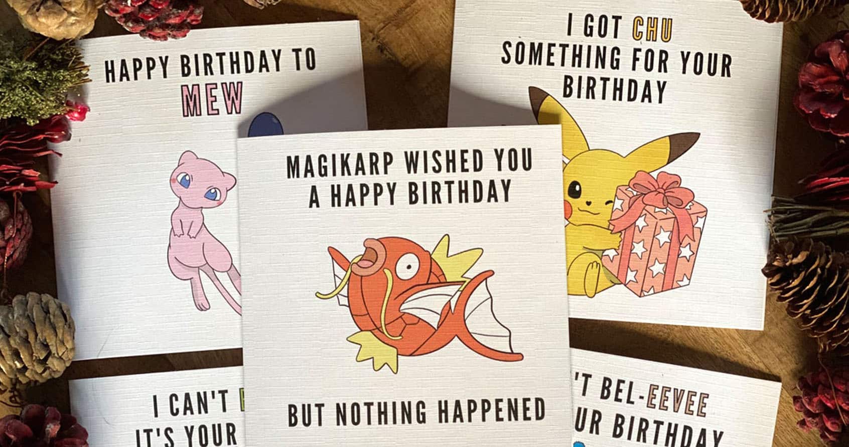 Pokemon Birthday Cards