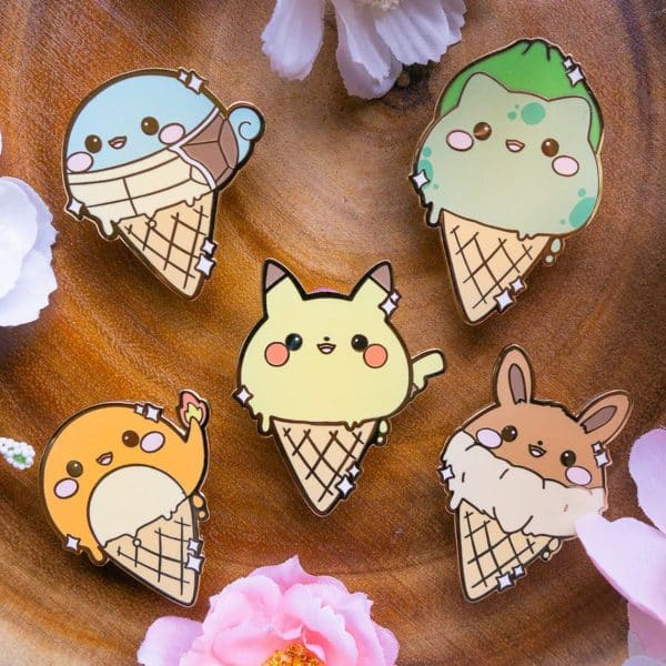 Pokemon Ice Cream Pins