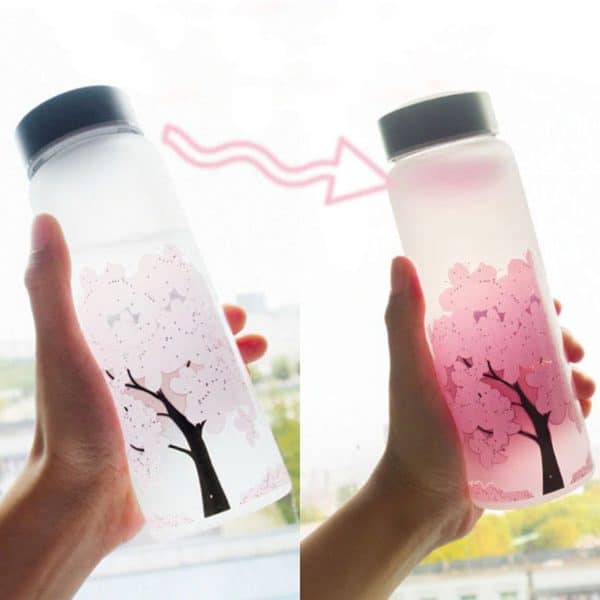 Color Changing Cherry Blossom Bottle