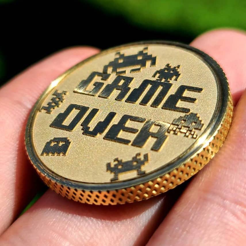 Game Over Continue Playing Coin