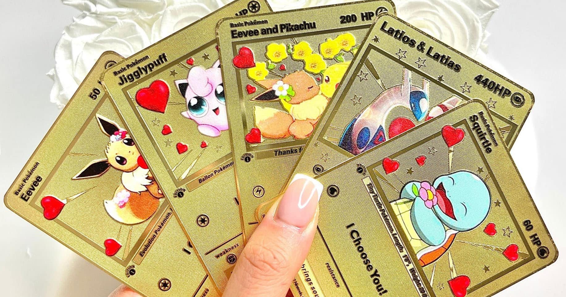 Pokemon Valentines Trading Cards