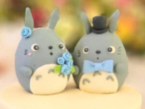 Totoro Wedding Cake Topper