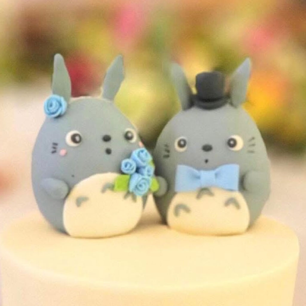 Totoro Wedding Cake Toppers