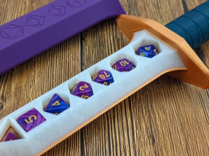 D&D Dice Holding Dagger