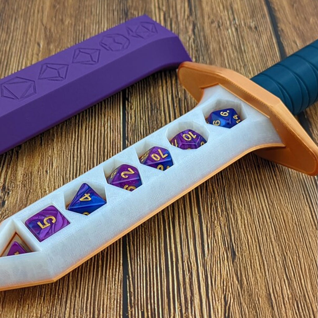 D&D Dice Holding Dagger