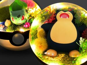 Light Up Pokeball Terrariums