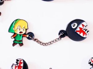 Zelda Link And BowWow Pin