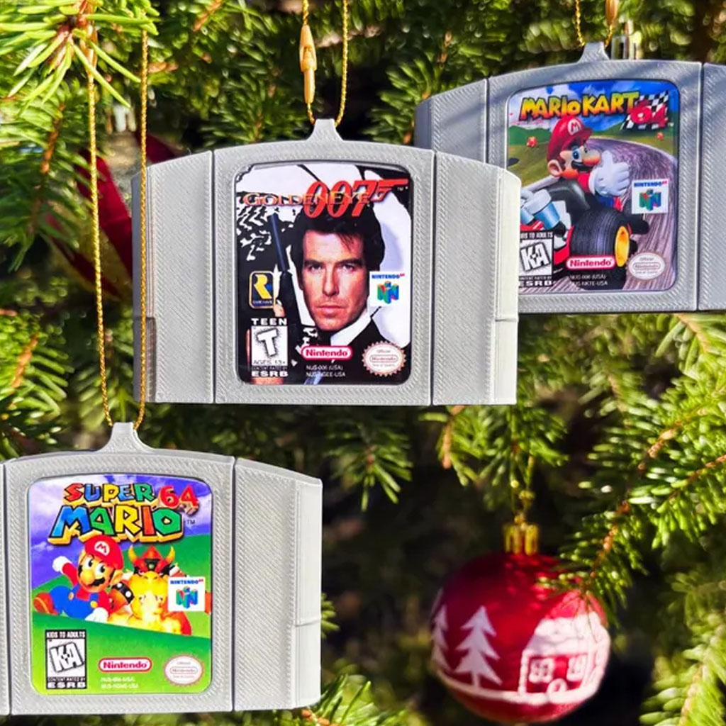 N64 Cartridge Christmas Ornaments