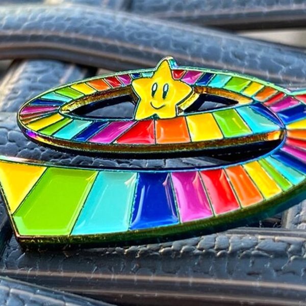 Super Mario Kart Rainbow Road Pin