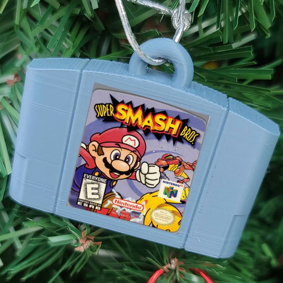 Nintendo 64 Cartridge Christmas Tree Ornaments