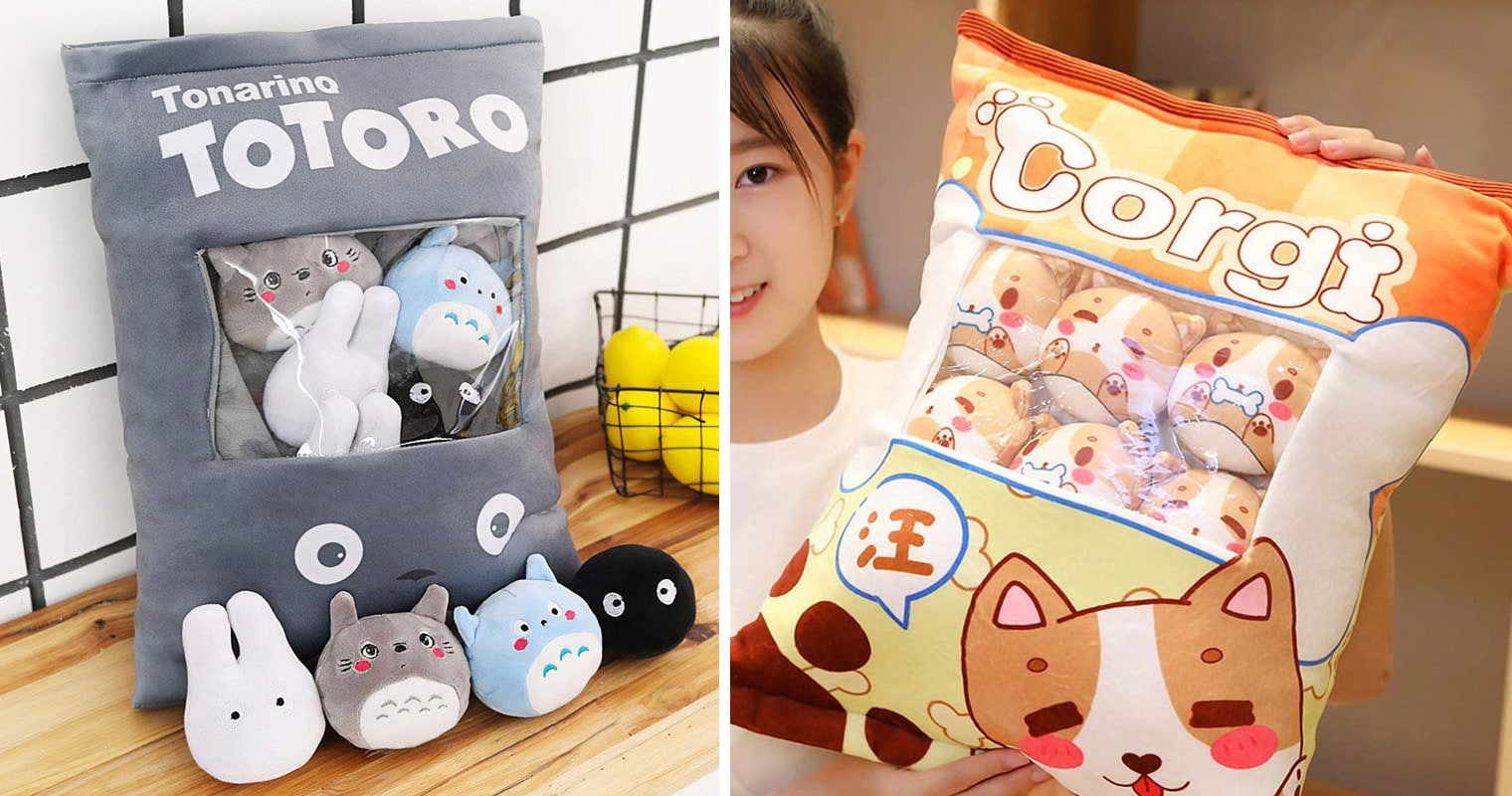 Bag of Mini Totoro Plushies