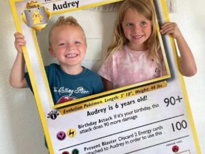 Pokemon Card Birthday Photo Frame Template