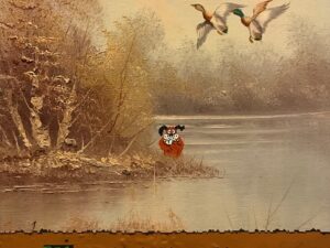 Nintendo Repurposed Thrift Store Painting
