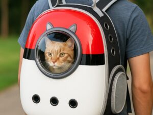 Pokeball Pet Carrier Backpack